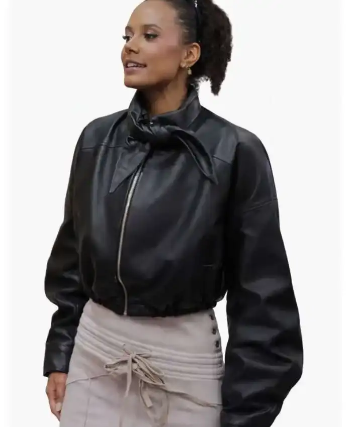 Ava Dash Next Gen NYC S02 Black Leather Jacket