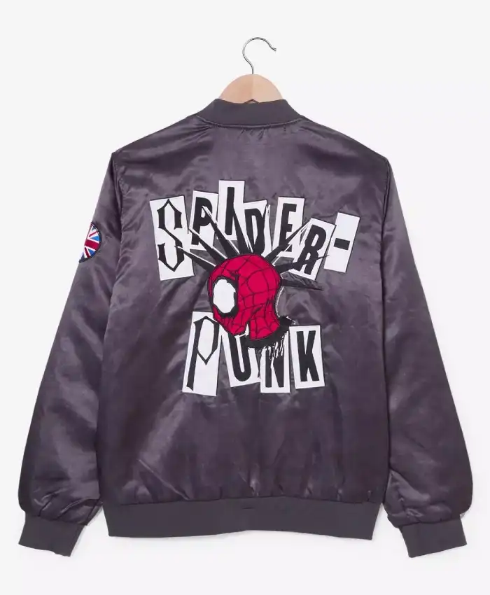 Spider Man New London Satin Bomber Jacket