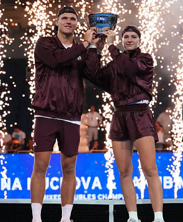 Jakub & Karolina US Open Maroon Track Jacket