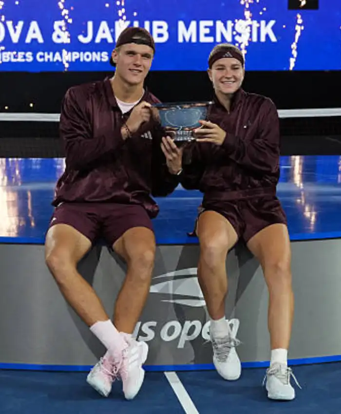 Jakub & Karolina US Open Maroon Track Jacket
