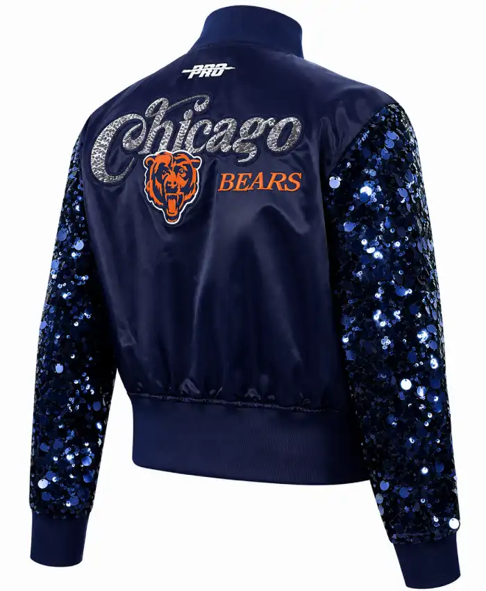 CHICAGO BEARS SHOW TIME SATIN JACKET - Image 2