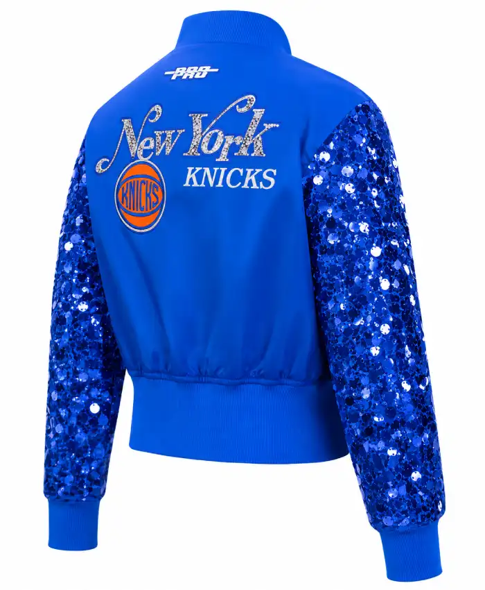 NEW YORK KNICKS SHOW TIME SATIN JACKET