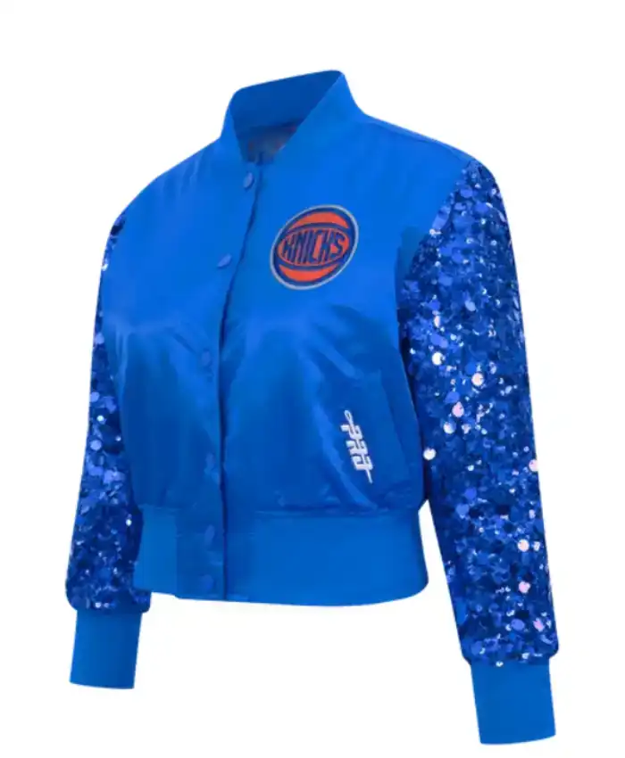 NEW YORK KNICKS SHOW TIME SATIN JACKET