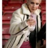 Ted Lasso S04 Juno Temple White Shearling Coat