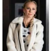 Ted Lasso S04 Juno Temple White Shearling Coat