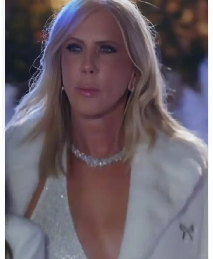 Real Housewives Ultimate Girls Trip Vicki Gunvalson Bow Coat