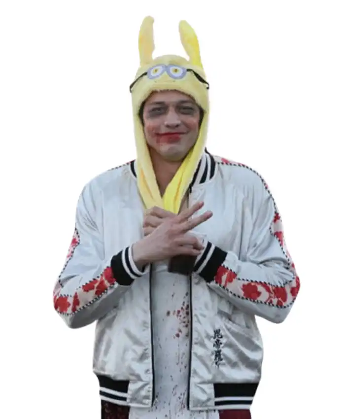 Pete Davidson Tommy Karate White Bomber Jacket