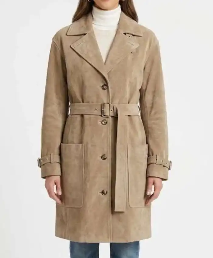 Jessica Alba Honest Renovations S04 Trench Coat