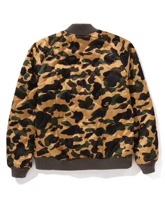Bape JAPANESE CRANE EMBROIDERY REVERSIBLE SOUVENIR JACKET