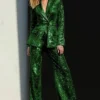 Women's Sparkly 2 Pieces Sequins Suit