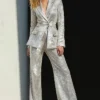 Women's Sparkly 2 Pieces Sequins Suit