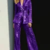Women's Sparkly 2 Pieces Sequins Suit
