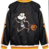 Mickey Mouse Skeleton Black Varsity Jacket