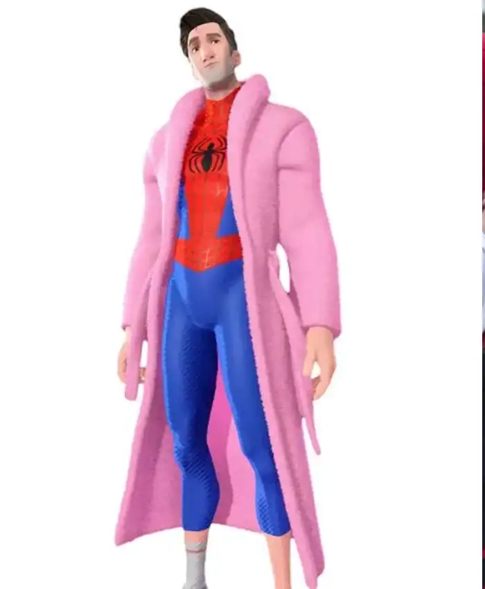 Spider-Man Across the Spider-Verse Peter B. Parker Pink Coat