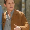 Spiderman Far From Home Peter Parker Suede Leather Jacket