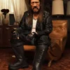 UGG x Willy Chavarria Danny Trejo Black Leather Jacket