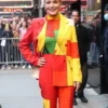 Lindsay Lohan Falling for Christmas Blazer Coat