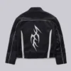 Adults S02 Owen Thiele Black Leather Biker Jacket