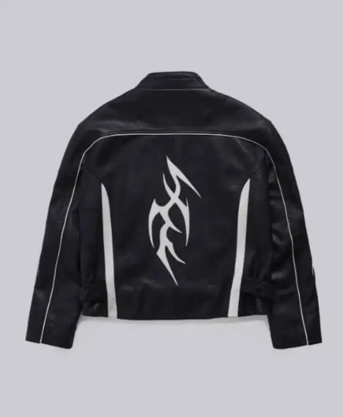 Adults S02 Owen Thiele Black Leather Biker Jacket