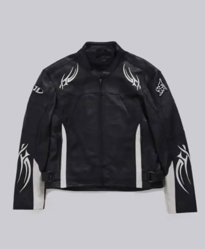 Adults S02 Owen Thiele Black Leather Biker Jacket