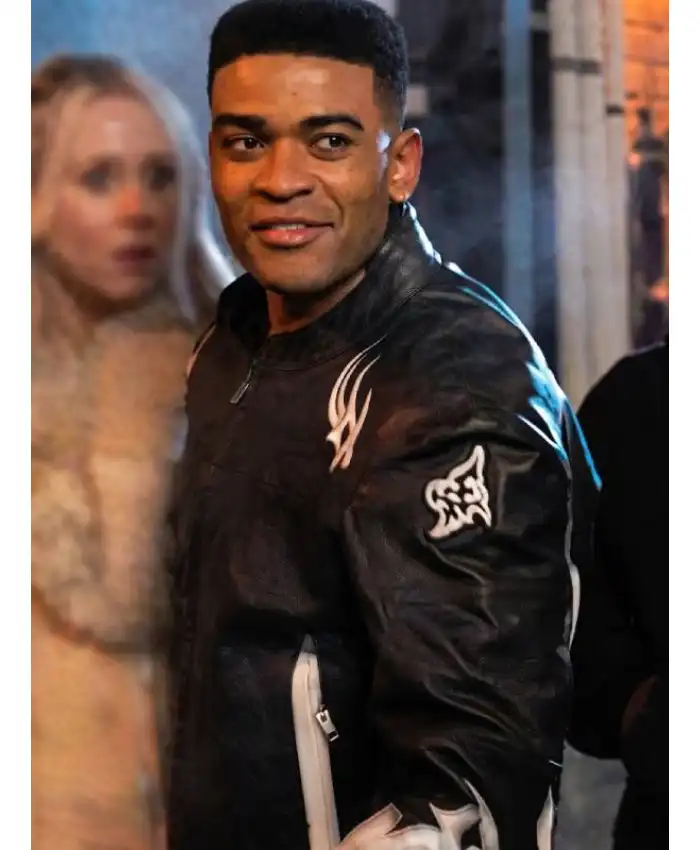 Adults S02 Owen Thiele Black Leather Biker Jacket