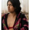 Adults S02 Amita Rao Black Neon Butterfly Print Hoodie