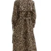 Leanne S2 Kristen Johnston Leopard Print Trench Coat