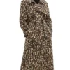 Leanne S2 Kristen Johnston Leopard Print Trench Coat