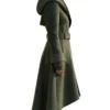 Women’s 2026 Futuristic Wool Trench Hooded Coat
