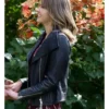 Aimee Teegarden Love Finds You Black Leather Jacket