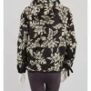 All American S8 Samantha Logan Black Floral Print Jacket