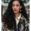 All American S8 Samantha Logan Black Floral Print Jacket