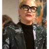 Leanne S02 Kristen Johnston Abstract Floral Crepe Blazer
