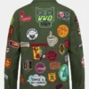 Robert Downey Jr. Green Patchwork Jacket