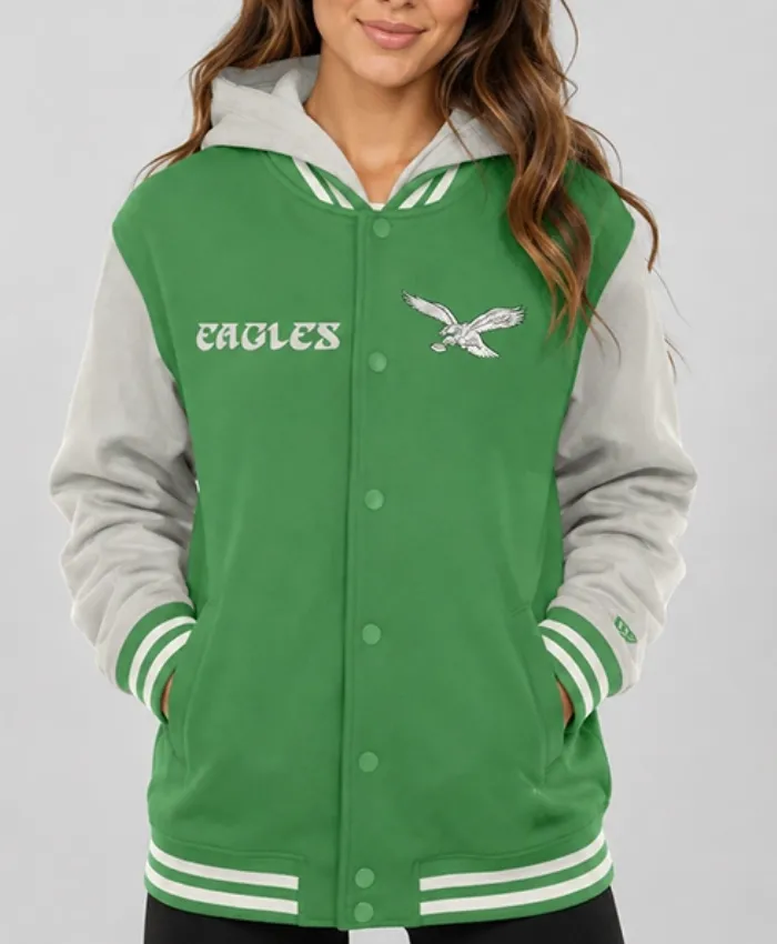 Women’s Philadelphia Eagles 2026 New Era Hoodie Jacket