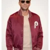 Ryan Phillippe Philadelphia Phillies Burgundy Jacket