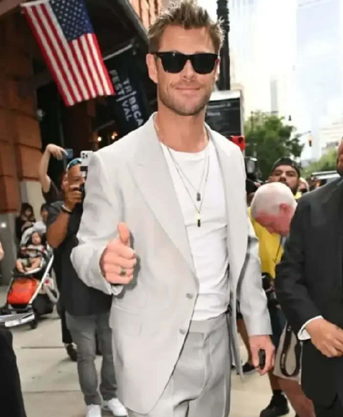 Chris Hemsworth Celebrating 43rd HBD Blazer