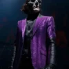 Papa Emeritus IV Ghost Band Purple Sequin Blazer