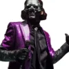 Papa Emeritus IV Ghost Band Purple Sequin Blazer
