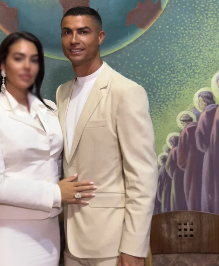 Cristiano Ronaldo Vogue Beige Blazer