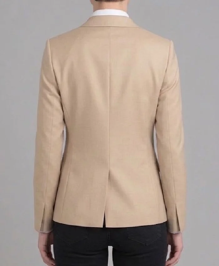Cristiano Ronaldo Vogue Beige Blazer