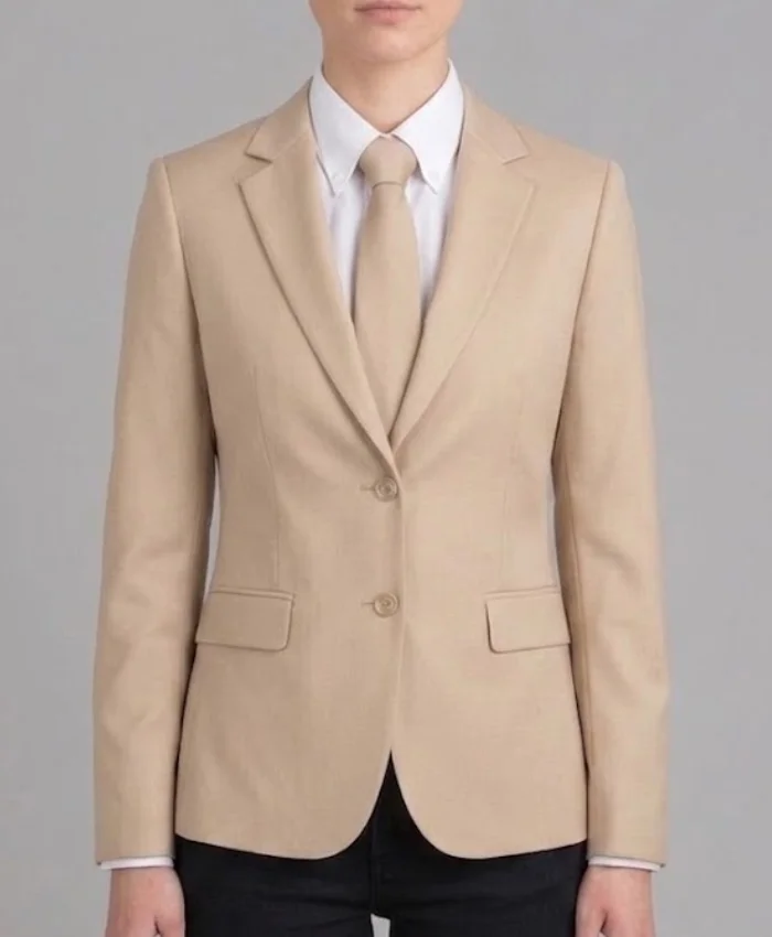 Cristiano Ronaldo Vogue Beige Blazer