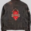 Canadian Finals Rodeo Brown Leather Jacket