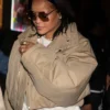 New York City SoHo 2026 Rihanna Oversized Cropped Jacket