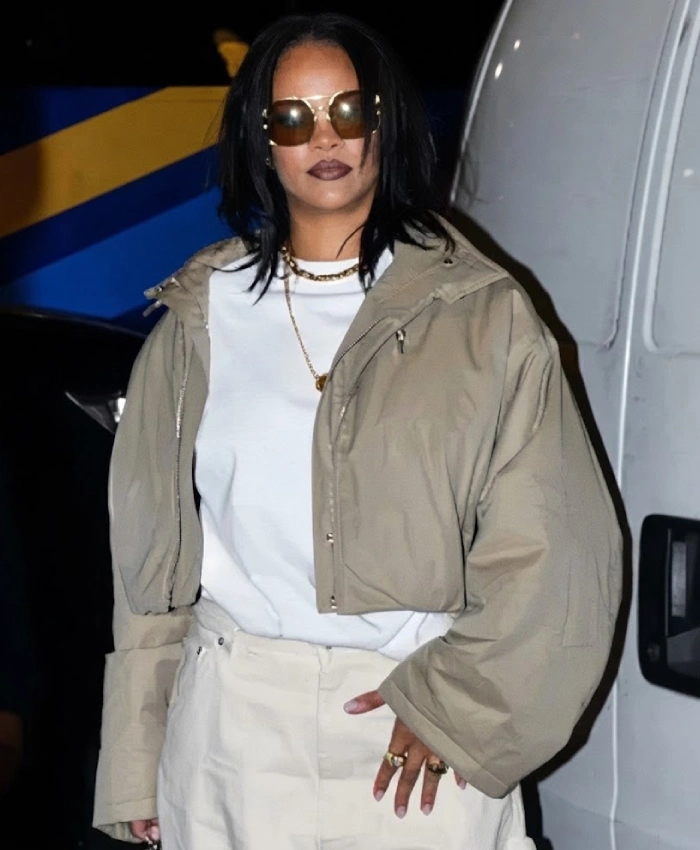 New York City SoHo Rihanna Oversized Cropped Jacket
