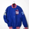 New York Giants Super Bowl Varsity Jacket Blue