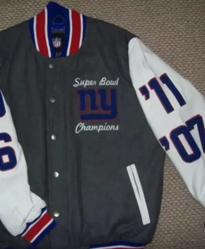 New York Giants Super Bowl Varsity Jacket For Sale