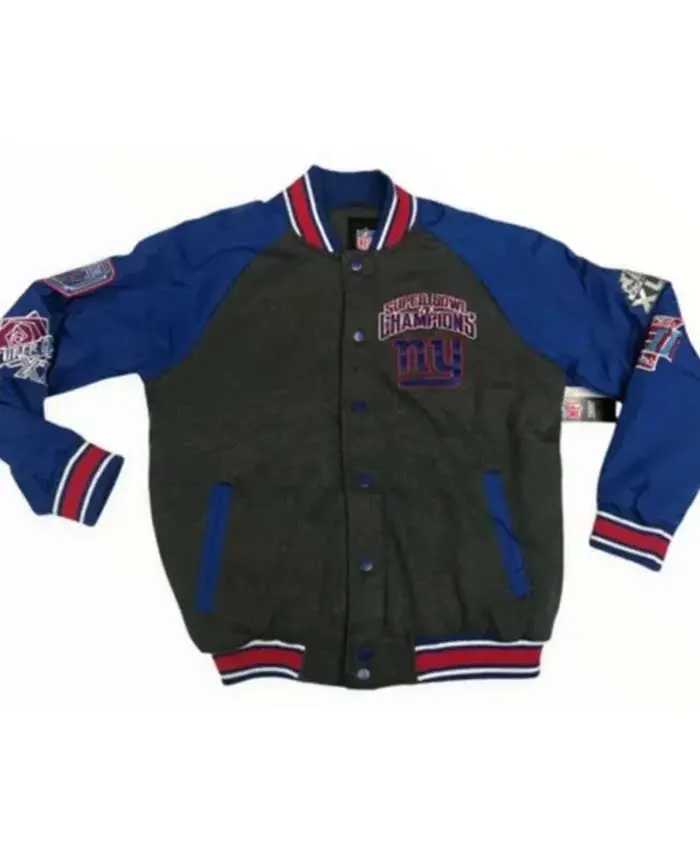 New York Giants Super Bowl Varsity Jacket
