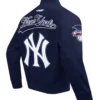 New York Yankees Living Large Full Zip Twill Cotton Jacket
