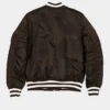 New York Yankees x Alpha x New Era MA 1 Black Satin Bomber Jacket